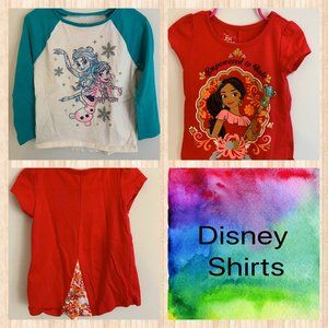 Girls Disney Shirts Frozen and Elena of Avalor 3T